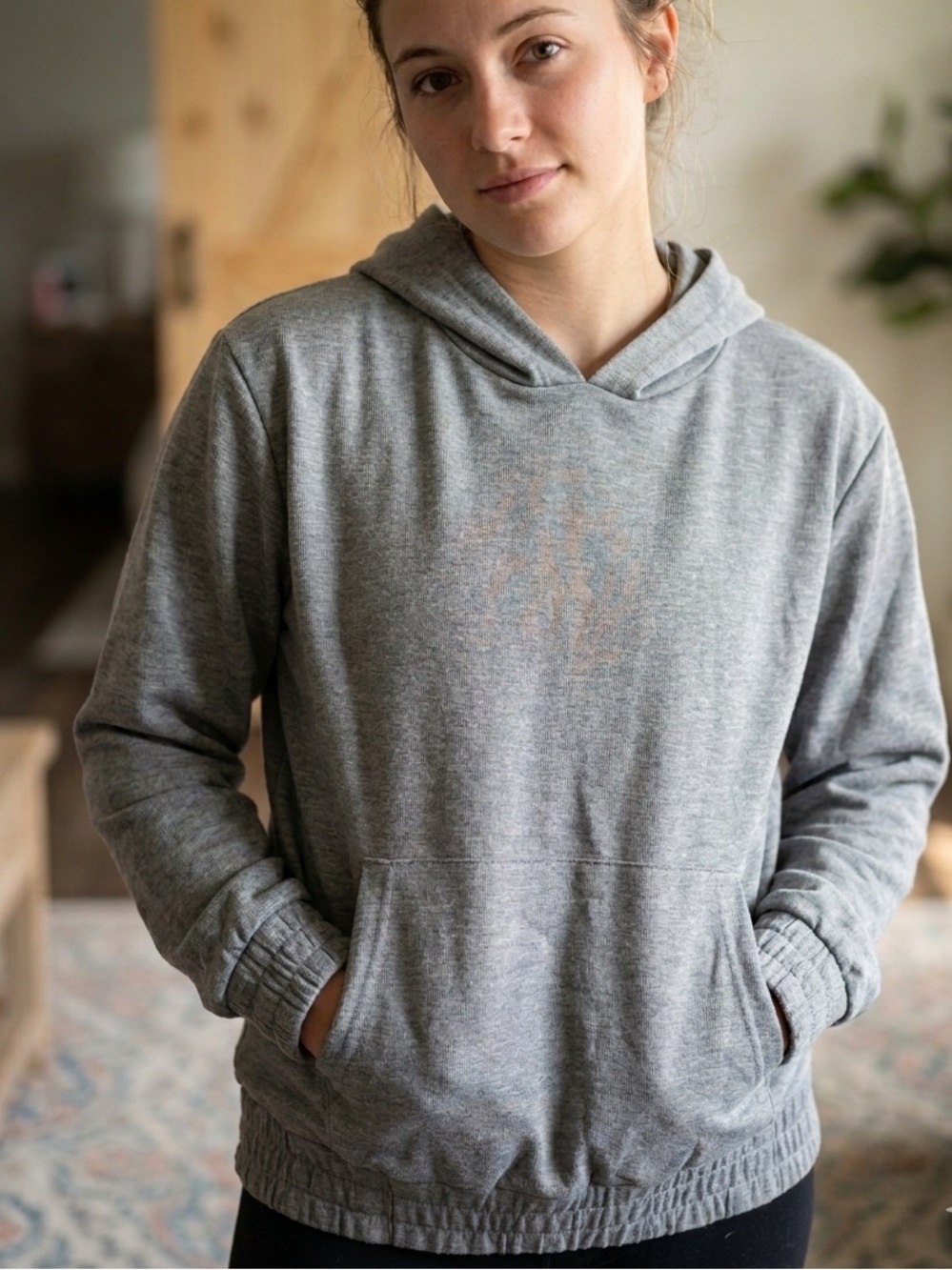Joe's Jeans Light Gray Pullover Hoodie